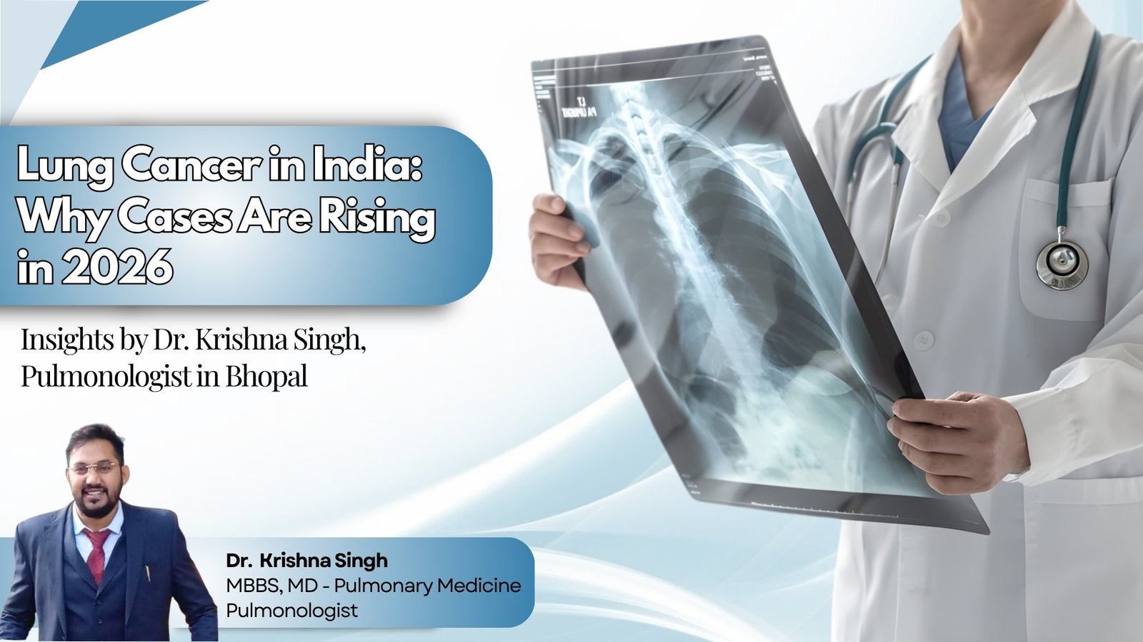 Lung cancer awareness illustration showing affected lungs for early diagnosis and treatment