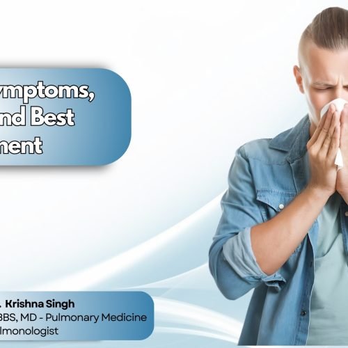 “Man sneezing due to allergies – causes and treatment options in Bhopal”