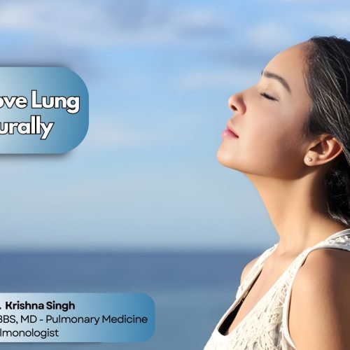 Woman breathing fresh air representing healthy lungs and breathing care by pulmonologist Dr. Krishna Singh in Bhopal.